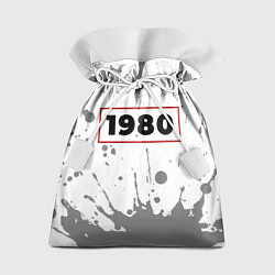 Мешок для подарков 1980 - в красной рамке на светлом, цвет: 3D-принт