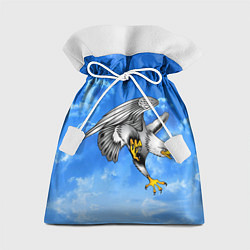 Мешок для подарков Орел в облаках разглядел добычу, цвет: 3D-принт