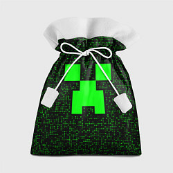 Мешок для подарков Minecraft green squares, цвет: 3D-принт