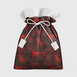 Мешок для подарков Красно-черная объемная броня, цвет: 3D-принт
