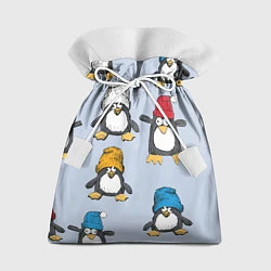Мешок для подарков Смешные пингвины, цвет: 3D-принт