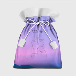 Мешок для подарков Friends - Jimin and Taehyung BTS, цвет: 3D-принт