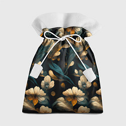 Мешок для подарков Узор цветочный паттерн, цвет: 3D-принт