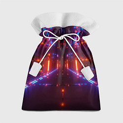Мешок для подарков Неоновые разнообразные абстрактные лучи, цвет: 3D-принт