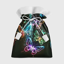 Мешок для подарков Неоновые дикие бабочки, цвет: 3D-принт