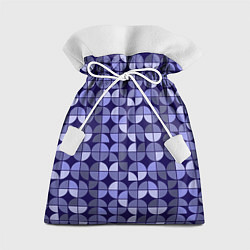 Мешок для подарков Фиолетовая геометрия Ретро паттерн, цвет: 3D-принт