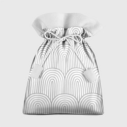 Мешок для подарков Светло-серый овальный паттерн, цвет: 3D-принт