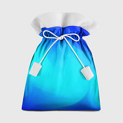 Мешок для подарков Градиент синий, цвет: 3D-принт