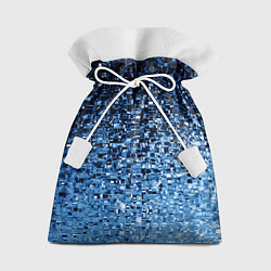 Мешок для подарков Геометрическое множество синих кубов, цвет: 3D-принт