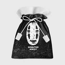 Мешок для подарков Spirited Away с потертостями на темном фоне, цвет: 3D-принт