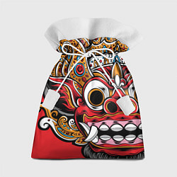 Мешок для подарков Barong - Bali - tattoo, цвет: 3D-принт
