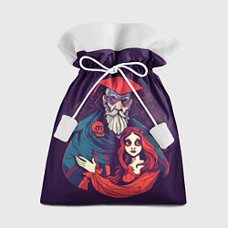 Мешок для подарков Девушка и злой колдун, цвет: 3D-принт
