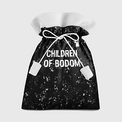 Мешок для подарков Children of Bodom glitch на темном фоне: символ св, цвет: 3D-принт