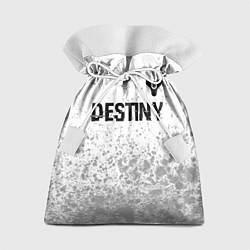 Подарочный мешок Destiny glitch на светлом фоне: символ сверху