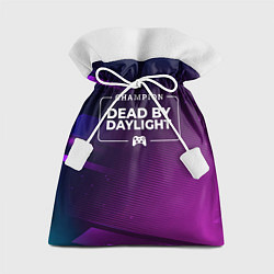 Мешок для подарков Dead by Daylight gaming champion: рамка с лого и д, цвет: 3D-принт