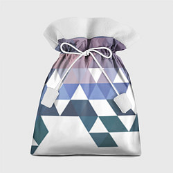 Мешок для подарков Абстрактные разноцветные треугольники в паттерне, цвет: 3D-принт