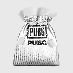 Мешок для подарков PUBG с потертостями на светлом фоне, цвет: 3D-принт