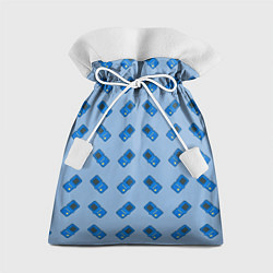 Мешок для подарков Синяя консоль тетрис, цвет: 3D-принт