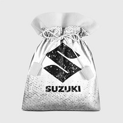 Мешок для подарков Suzuki с потертостями на светлом фоне, цвет: 3D-принт