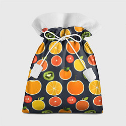 Мешок для подарков Фрукты и ягоды, цвет: 3D-принт