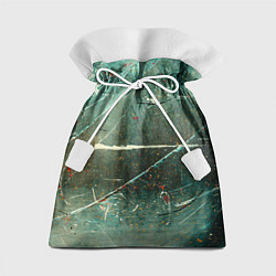 Мешок для подарков Серо-зелёный стиль, цвет: 3D-принт