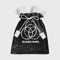 Мешок для подарков Elden Ring с потертостями на темном фоне, цвет: 3D-принт