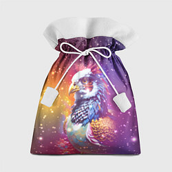 Подарочный мешок Fantastic bird and starry space