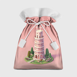 Мешок для подарков Pisa Isometric, цвет: 3D-принт