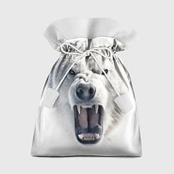 Подарочный мешок Агрессивный белый медведь