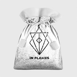 Мешок для подарков In Flames с потертостями на светлом фоне, цвет: 3D-принт