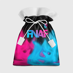 Мешок для подарков FNAF - neon gradient: символ сверху, цвет: 3D-принт