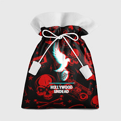 Мешок для подарков Hollywood Undead rock glitch, цвет: 3D-принт