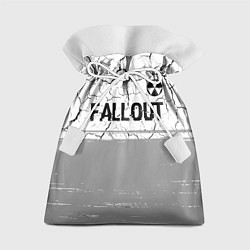 Подарочный мешок Fallout glitch на светлом фоне: символ сверху
