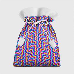 Мешок для подарков Красочный фон с ползучими змеями, цвет: 3D-принт