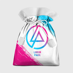 Мешок для подарков Linkin Park neon gradient style, цвет: 3D-принт