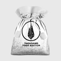 Мешок для подарков Thousand Foot Krutch с потертостями на светлом фон, цвет: 3D-принт