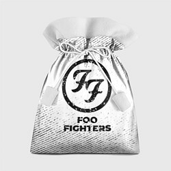 Мешок для подарков Foo Fighters с потертостями на светлом фоне, цвет: 3D-принт