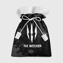 Мешок для подарков The Witcher glitch на темном фоне, цвет: 3D-принт