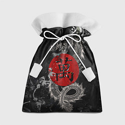 Мешок для подарков Dragon - black grunge, цвет: 3D-принт