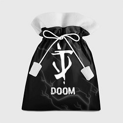 Мешок для подарков Doom glitch на темном фоне, цвет: 3D-принт