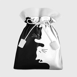 Мешок для подарков Котики Инь-Янь, цвет: 3D-принт