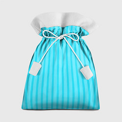 Мешок для подарков Полосатый голубой, цвет: 3D-принт