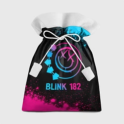 Мешок для подарков Blink 182 - neon gradient, цвет: 3D-принт