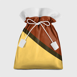 Мешок для подарков Желто-красный диагональ, цвет: 3D-принт