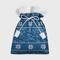 Мешок для подарков Камуфляжный свитер - алатырь, цвет: 3D-принт