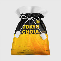 Мешок для подарков Tokyo Ghoul - gold gradient: символ сверху, цвет: 3D-принт
