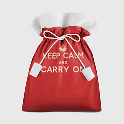 Мешок для подарков Keep Calm and Carry On, цвет: 3D-принт