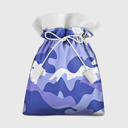 Мешок для подарков Камуфляжный узор голубой, цвет: 3D-принт