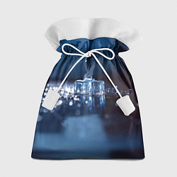 Мешок для подарков Кубики льда с дымком, цвет: 3D-принт