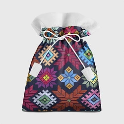 Мешок для подарков Орнамент удмуртский, цвет: 3D-принт